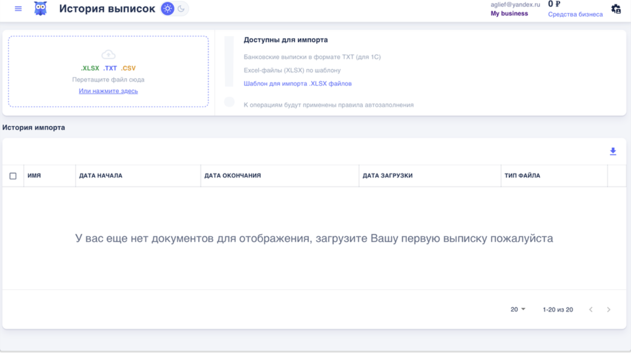 Начало работы в сервисе Финчетко